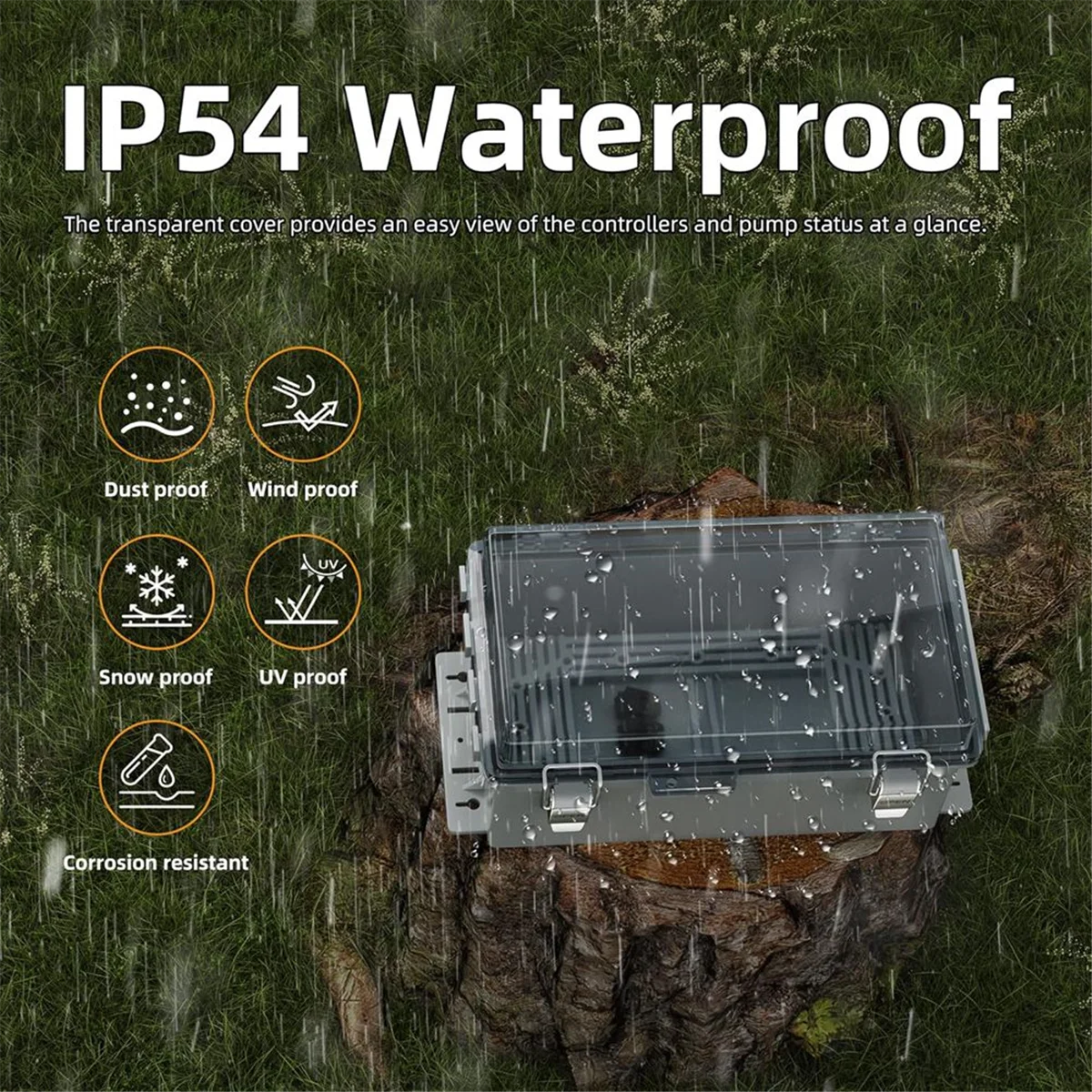 ABJS 9x5x4.3 بوصة في الهواء الطلق تمديد غطاء الحبل للخارجية مقاوم للماء في الهواء الطلق صندوق كهربائي منفذ التوصيل غطاء الحبل حامي