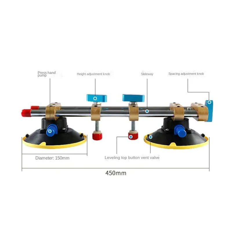 

Fast Shipping 150MM Manual Marble Stone Seamless Splicer with Vacuum Suction Cup Tile Installation Leveling Tool for Stone S