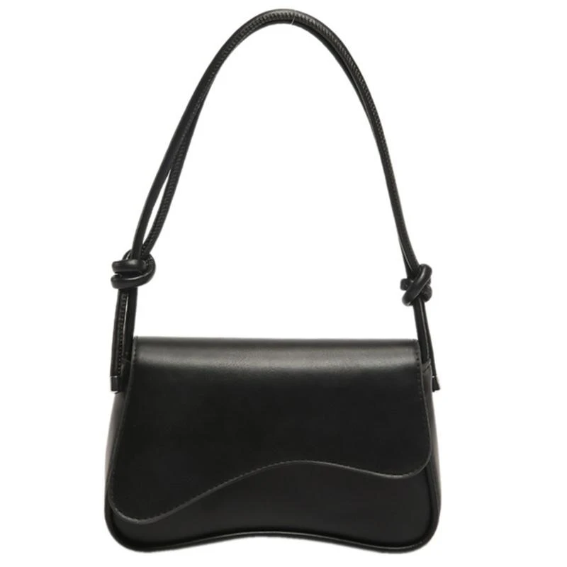 

A3PE Fashionable Solid Color Armpit Bags Flap Closure Crossbody Shoulder Bag