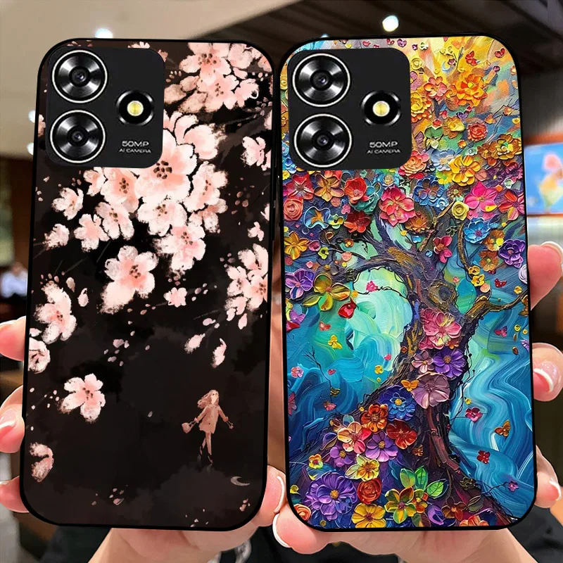 Case For ZTE Blade V50 Smart Phone Case Animal Cover For ZTE V50 Design 4G Coque For ZTE Axon 50 Lite Soft Silicon Bumper Fundas