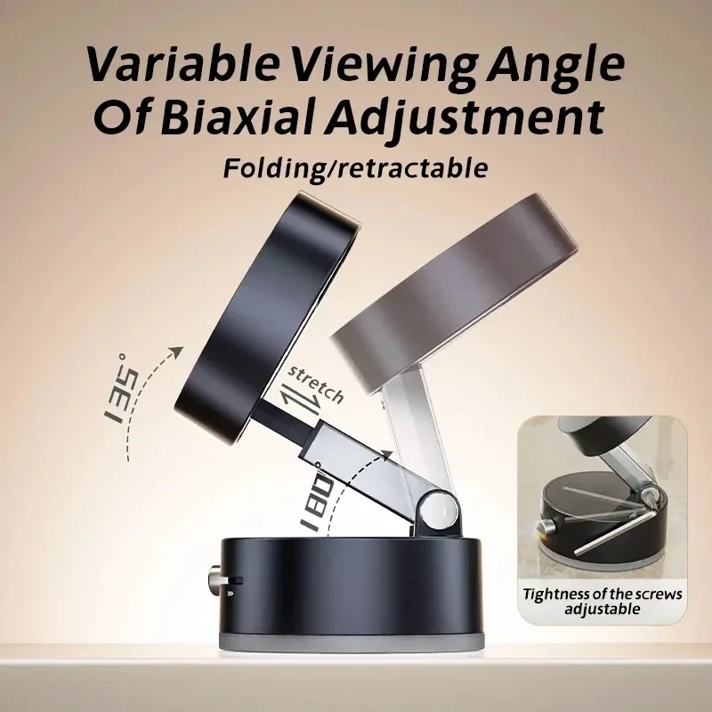 Magnetic Household Mobile Phone Holder Double-sided Adsorption Foldable Mini Multi-function Navigation Car Mobile Phone Holder