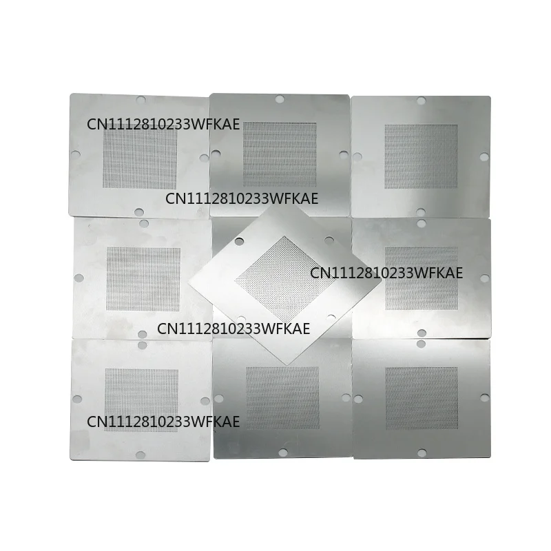 90MM Universal BGA Reballing Stencil Kits 10 Pieces 0.3-0.76MM for Laptop Universal Reballing for BGA Rework Station Use Tools