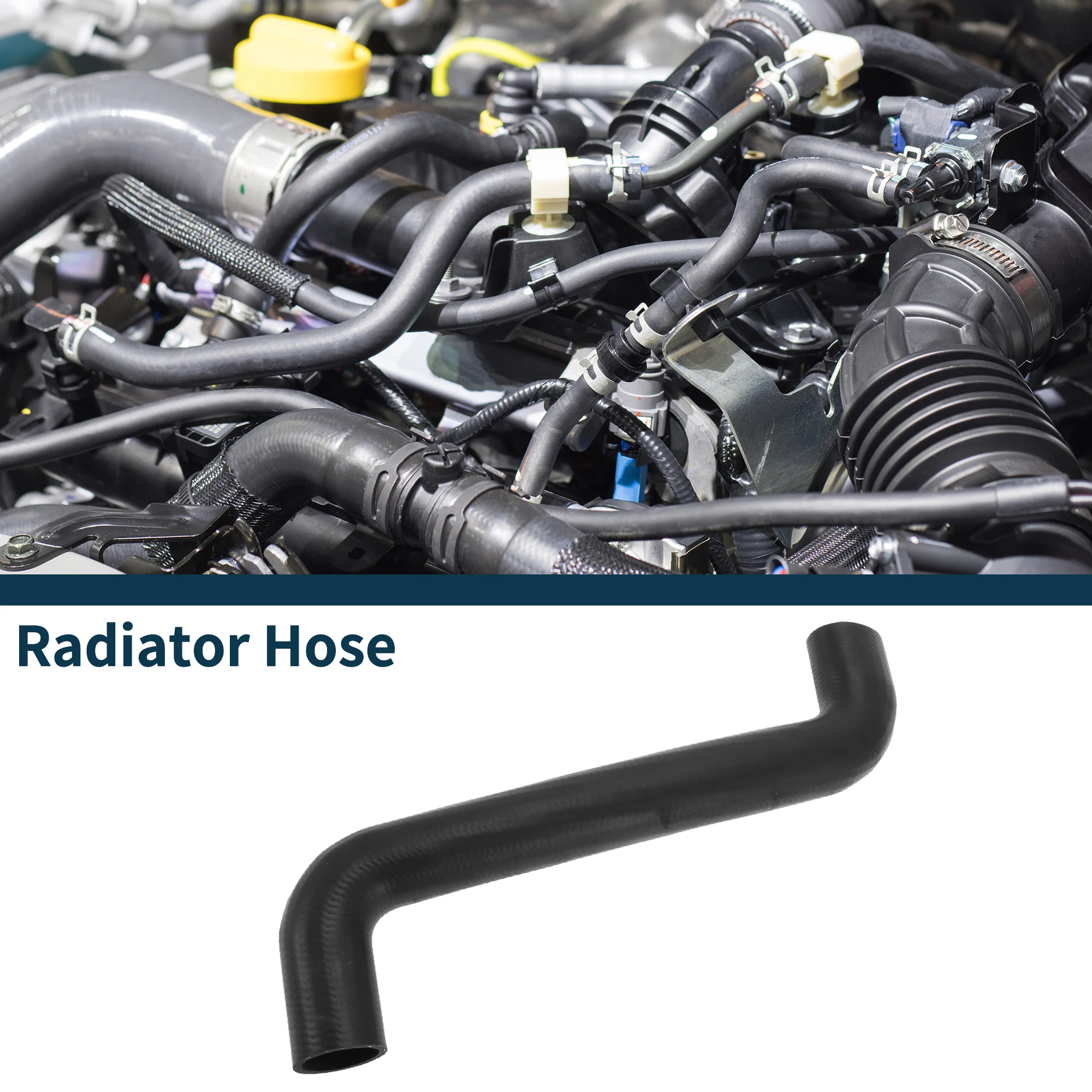 

UXCELL Radiator Hose for Mercedes-Benz Sprinter 3.5-t 2006-2019 Good Sealing No.A9065010182 Upper Coolant Water Hose Black 1 Pc