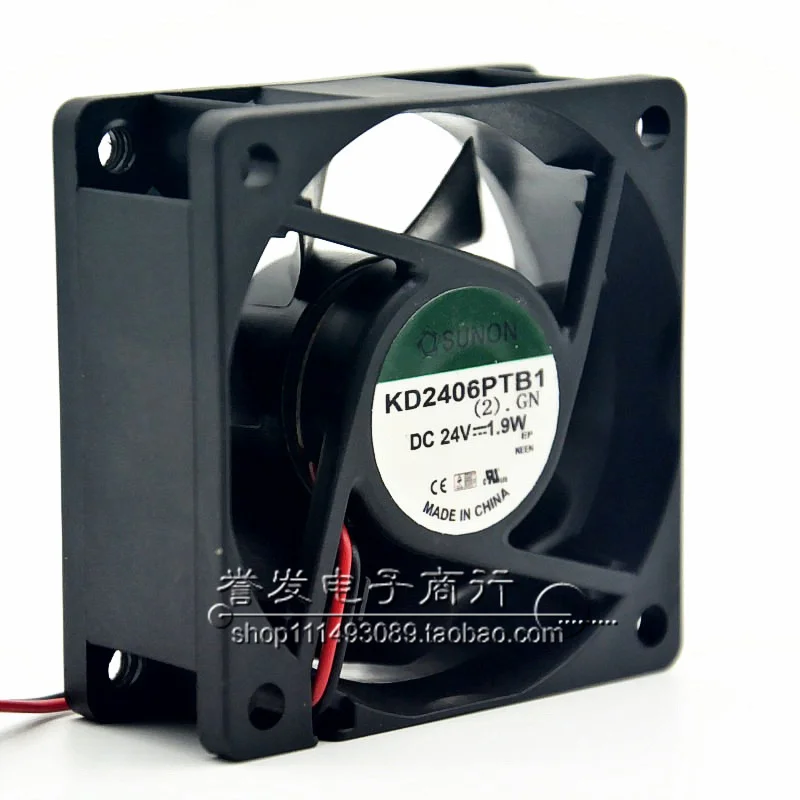 NIEUWE ORIGINELE KD2406PTB1 24 V 1.9 W 6025 60x60x25mm KOELVENTILATOR RADIATOR