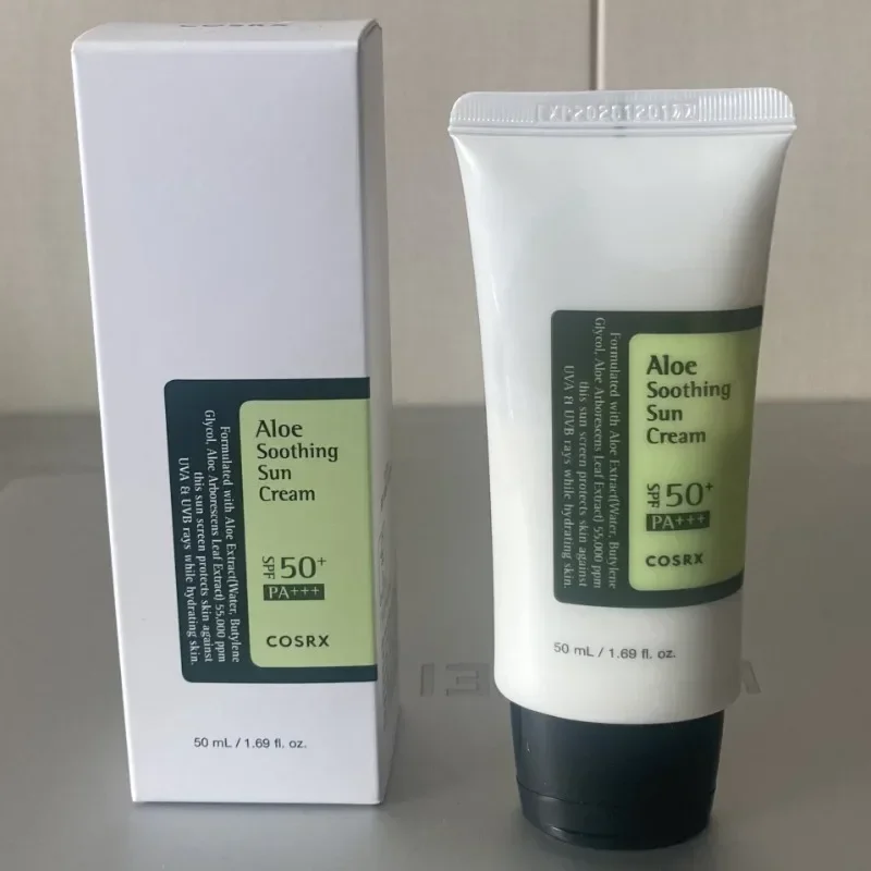 COSRX Aloe Vera Calmante Aislamiento y Crema Anti Sol UV Refrescante y No Gris 50ml Protector Solar UV Spf 50