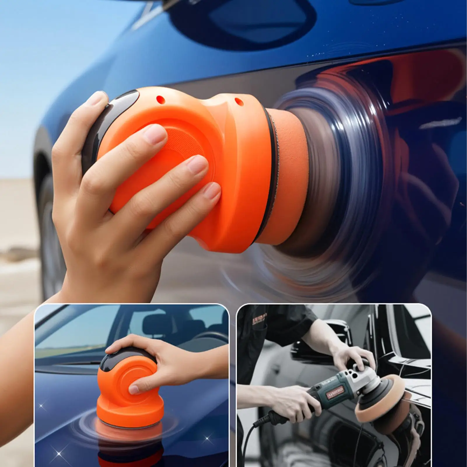 Cordless Buffer Polisher for Car Detailing Adjustable Ergonomic Polishing Machine LCD Display Car Buffer Polisher Tool