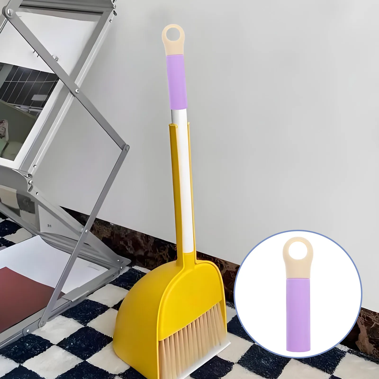 

3Pcs Broom Handle Grip End Cap for Mop Rod Floor Cleaning Broom Dustpan Replacement Comfortable Ergonomic Universal Fit Hanging