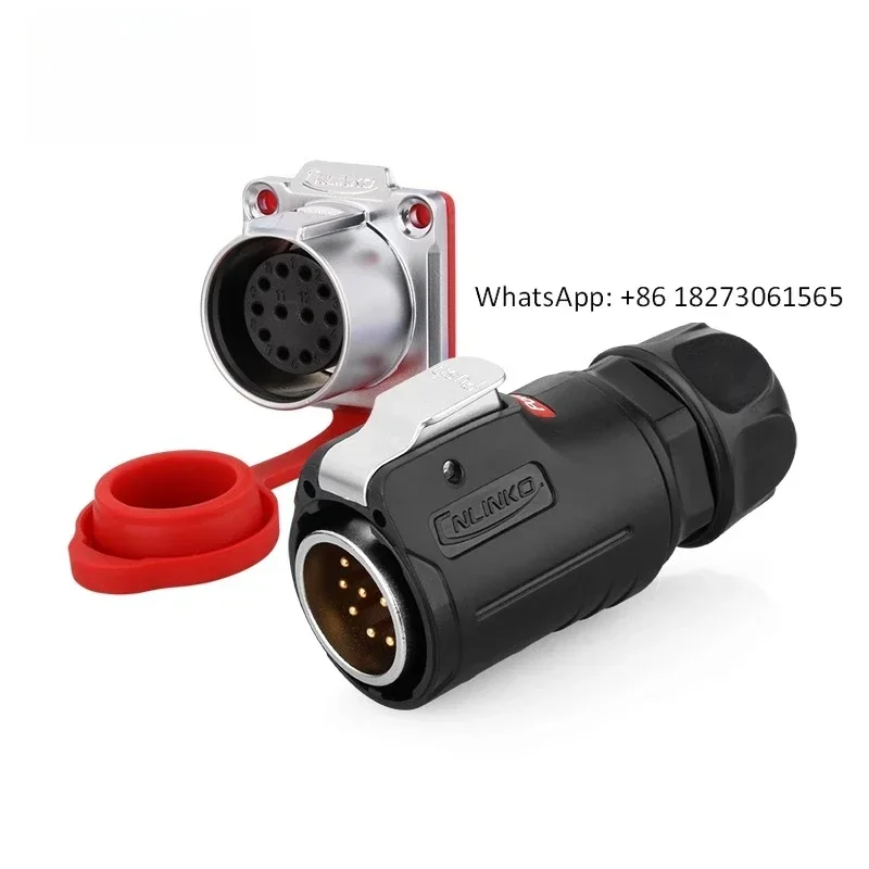 LP24 high-power current 3-24 core multi pin male and female plug waterproof aviation plug connector