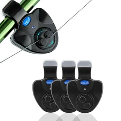 Fishing Rod Bite Alarm LED Indicator Fish Bite Sound Alarm Bell Clip On Fishing Rod Tool Tackle Sensitive Fishing Alarm