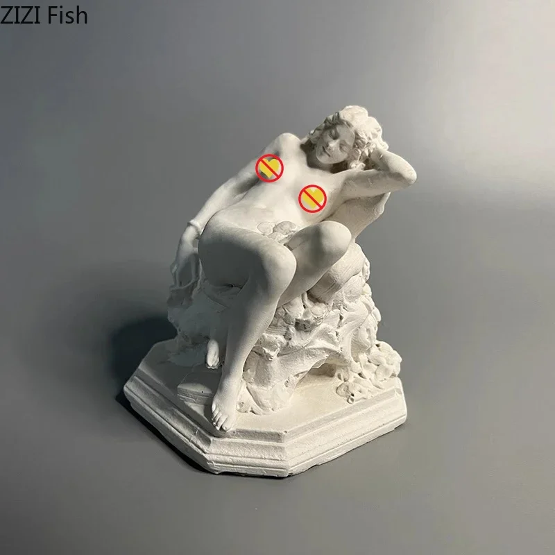 Roman Female Figures Plaster Statue Desk Decoration Ornaments Characters Sculpture Sketching Practice Teaching Coloring Tool