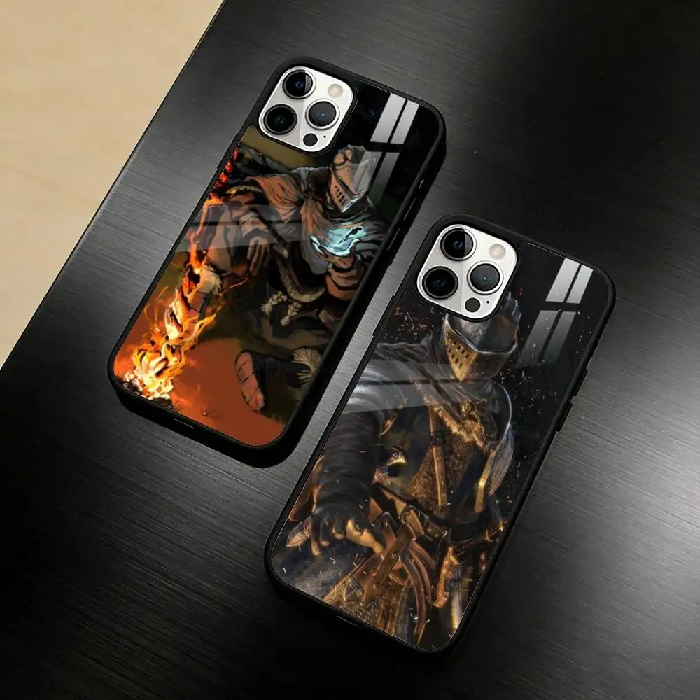 

D-Dark S-Souls Game Phone Case For iPhone 17 16 15 14 13 12 Pro Max Plus for Mirror Wireless Magnetic Cover
