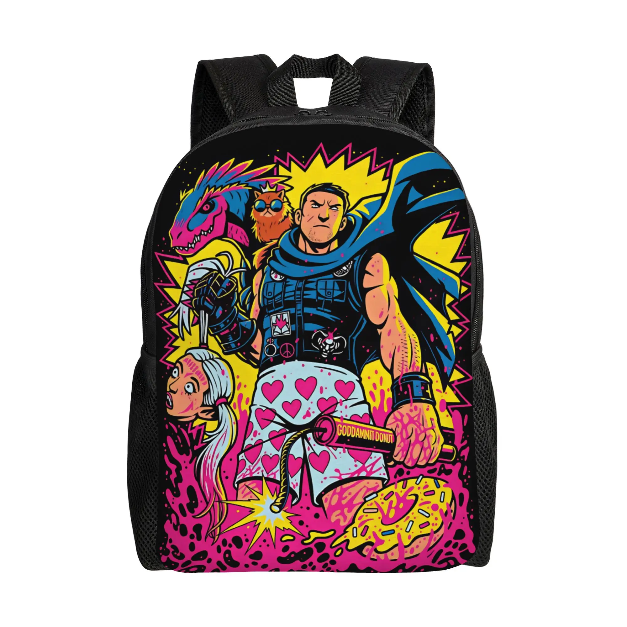 Dungeon Crawler Carl  Backpack  Streetwear Backpacks Student Unisex University Big School Bags Colorful Rucksack