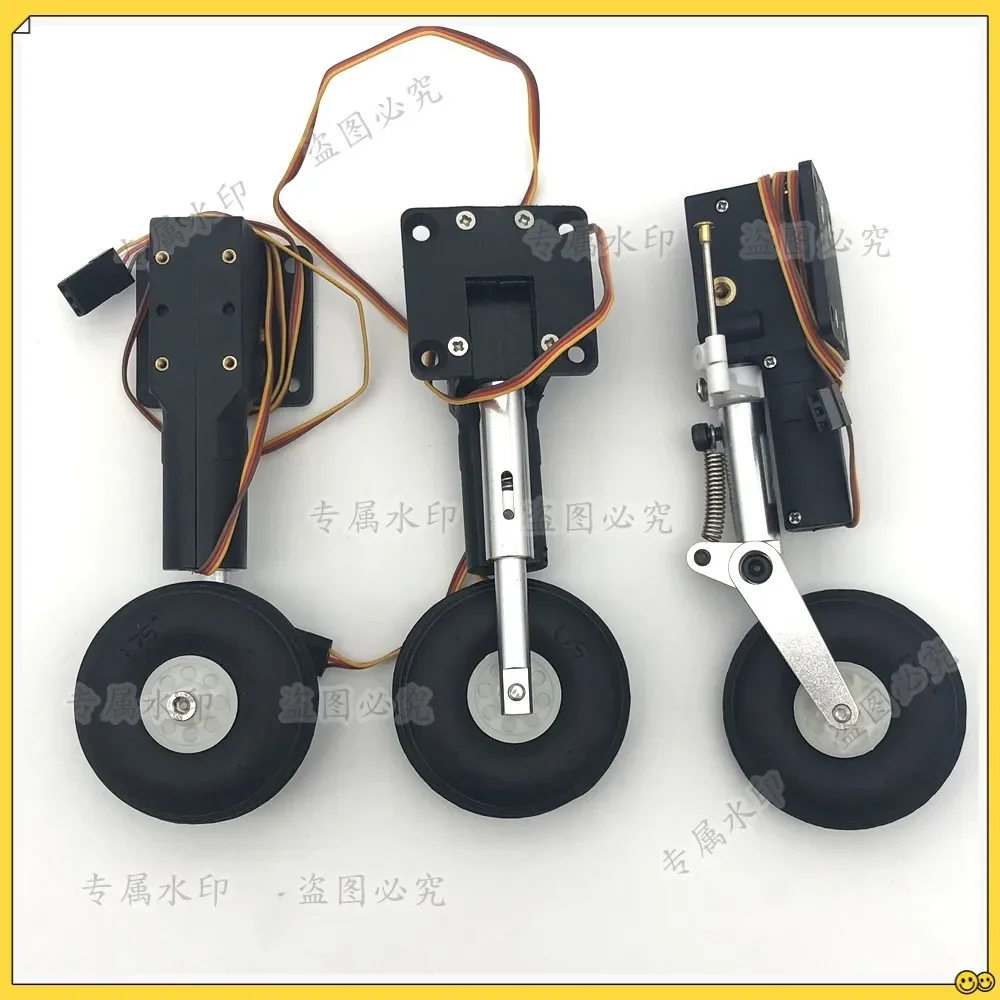 Metal Electric Retract Shock Absorbed Landing Gear CNC DIY For RC Plane Model