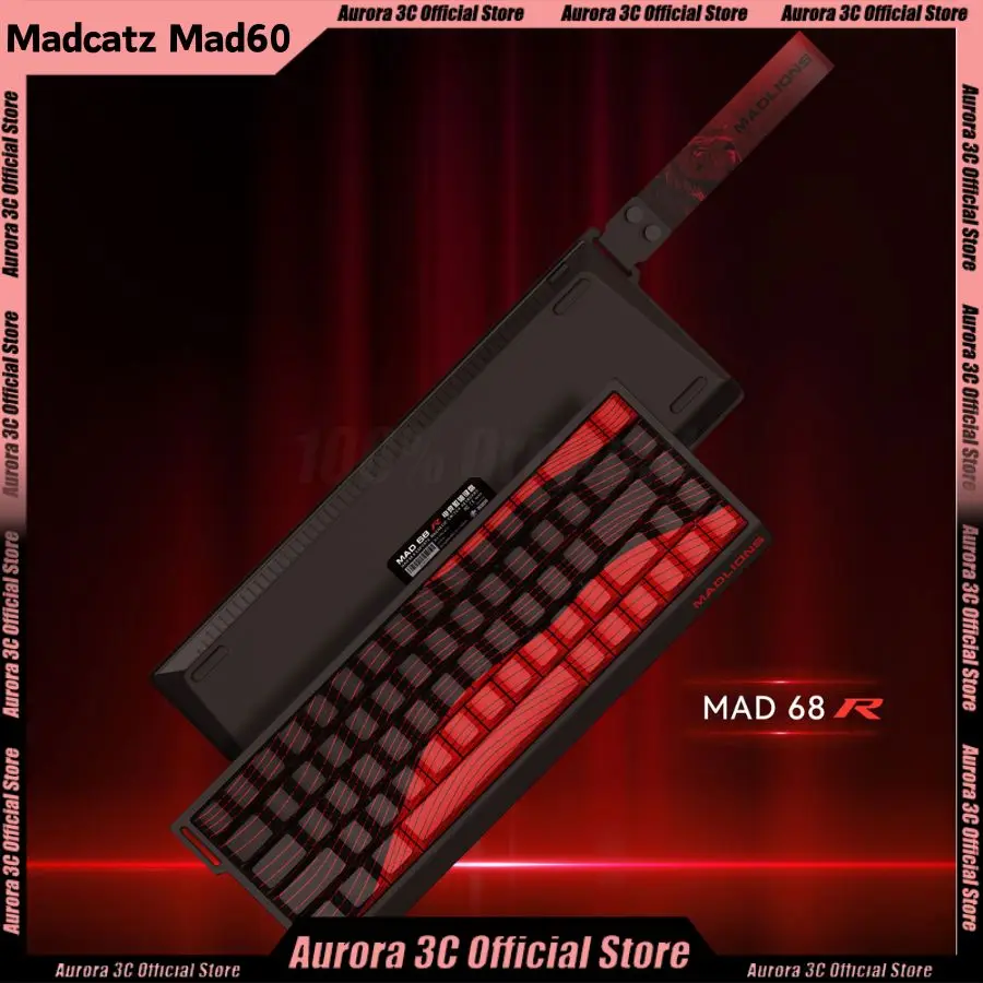 Madcatz Mad60 Mad68 HE Mechanical Keyboard Magnetic Switch Mad60he Wired Game Keyboard Rapid Trigger Rgb Madlions Mad60 Keyboard