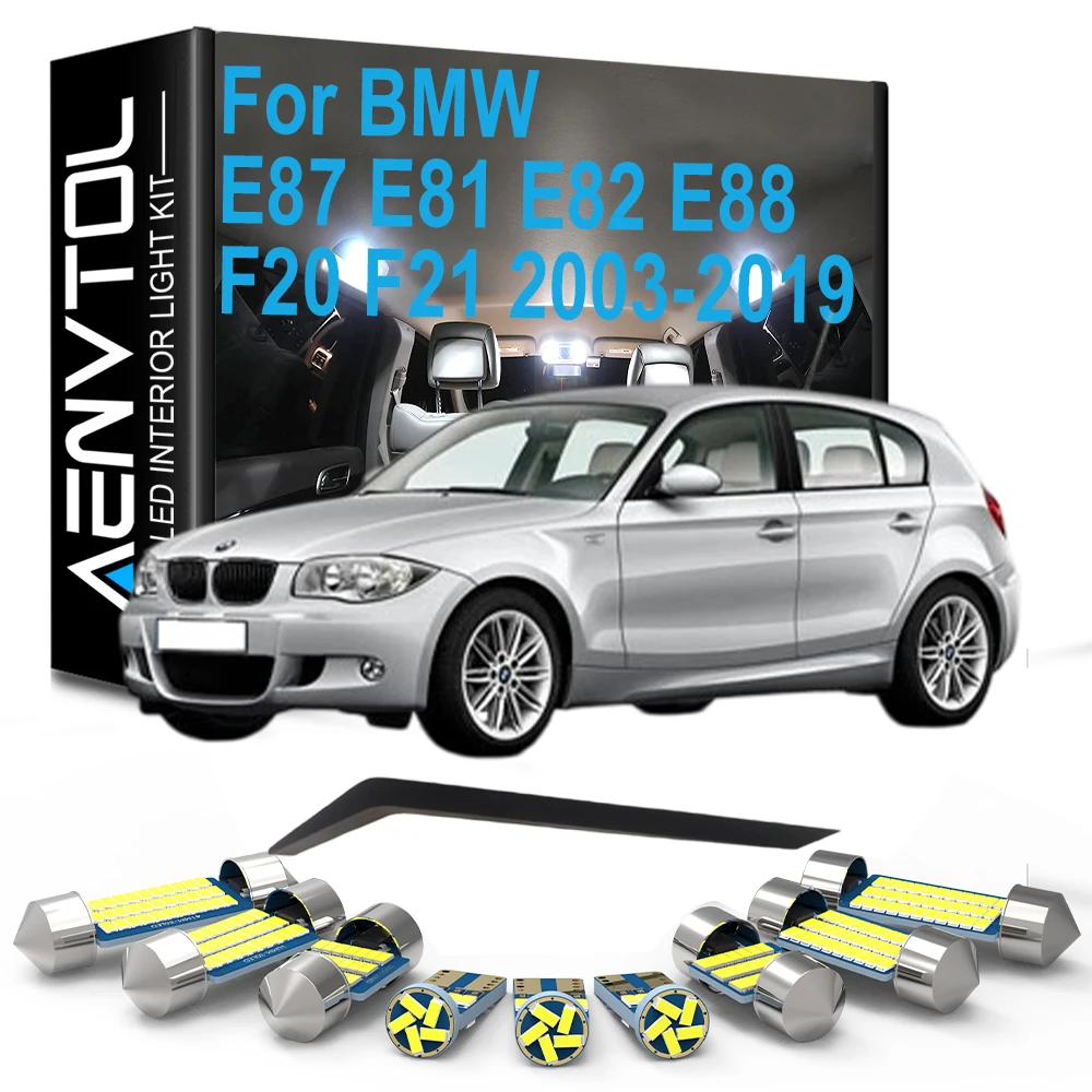 Car Accessories LED Bulb Interior Dome Map Trunk Foot Light Kit Canbus For BMW 1 Series E87 E81 E82 E88 F20 F21 2003-2019