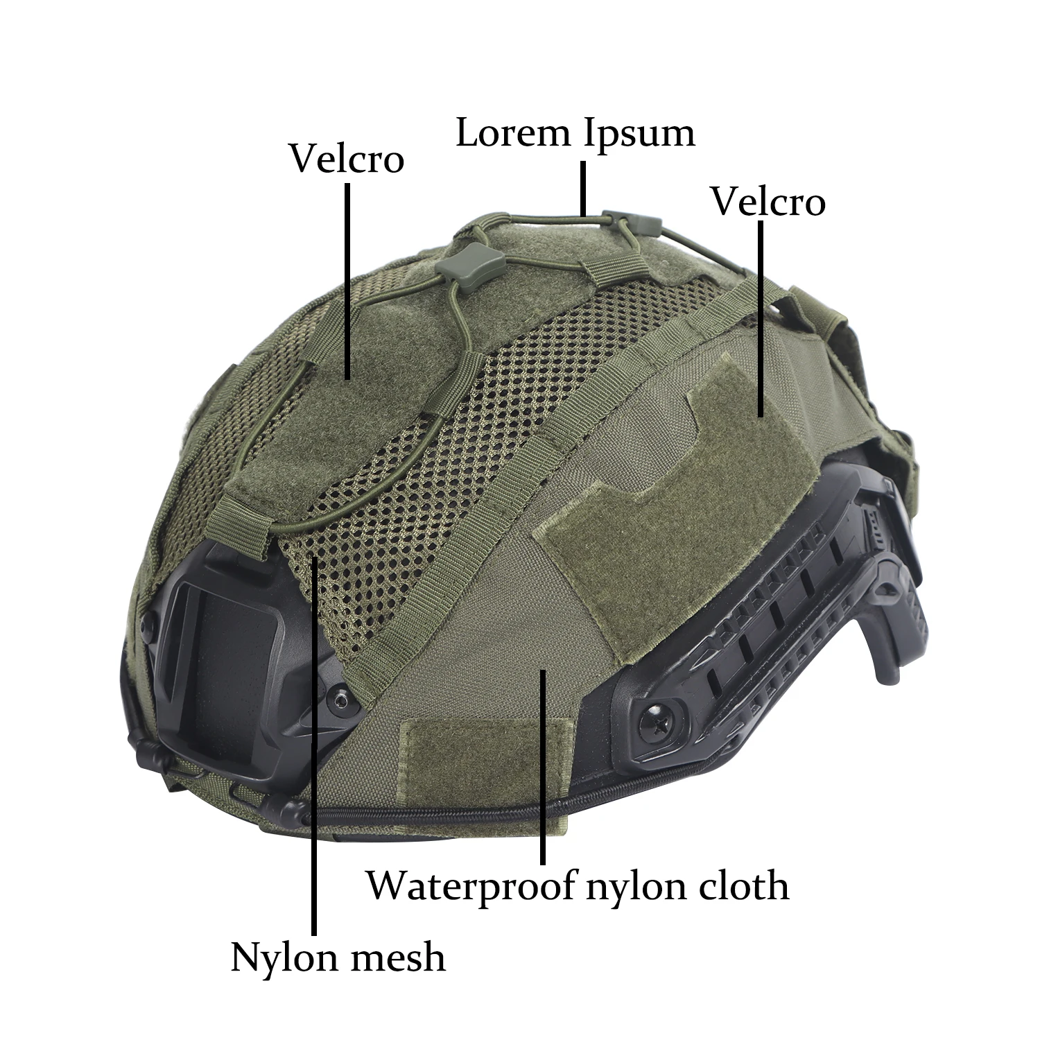 HANSTRONG GEAR AOR1 Housse de casque tactique militaire pour airsoft et paintball HANSTRONG GEAR AOR1 Housse de casque tactique militaire pour airsoft et paintball