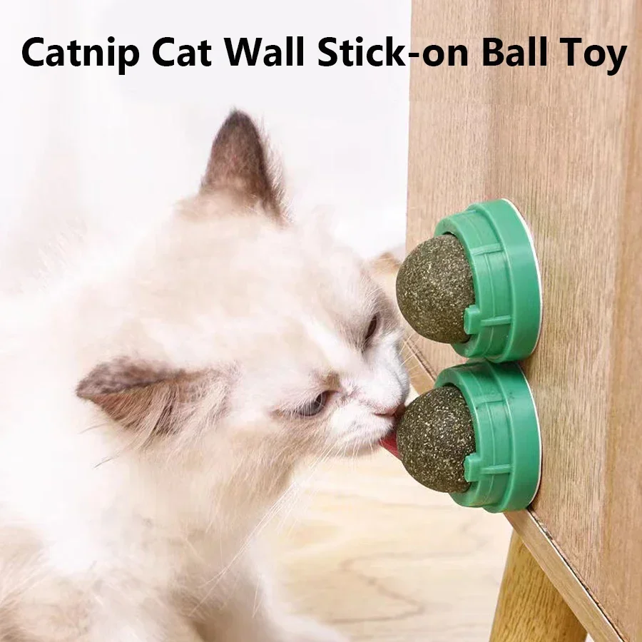 Juguete de pared con hierba gatera para gatos – snack digestivo - imagen 4