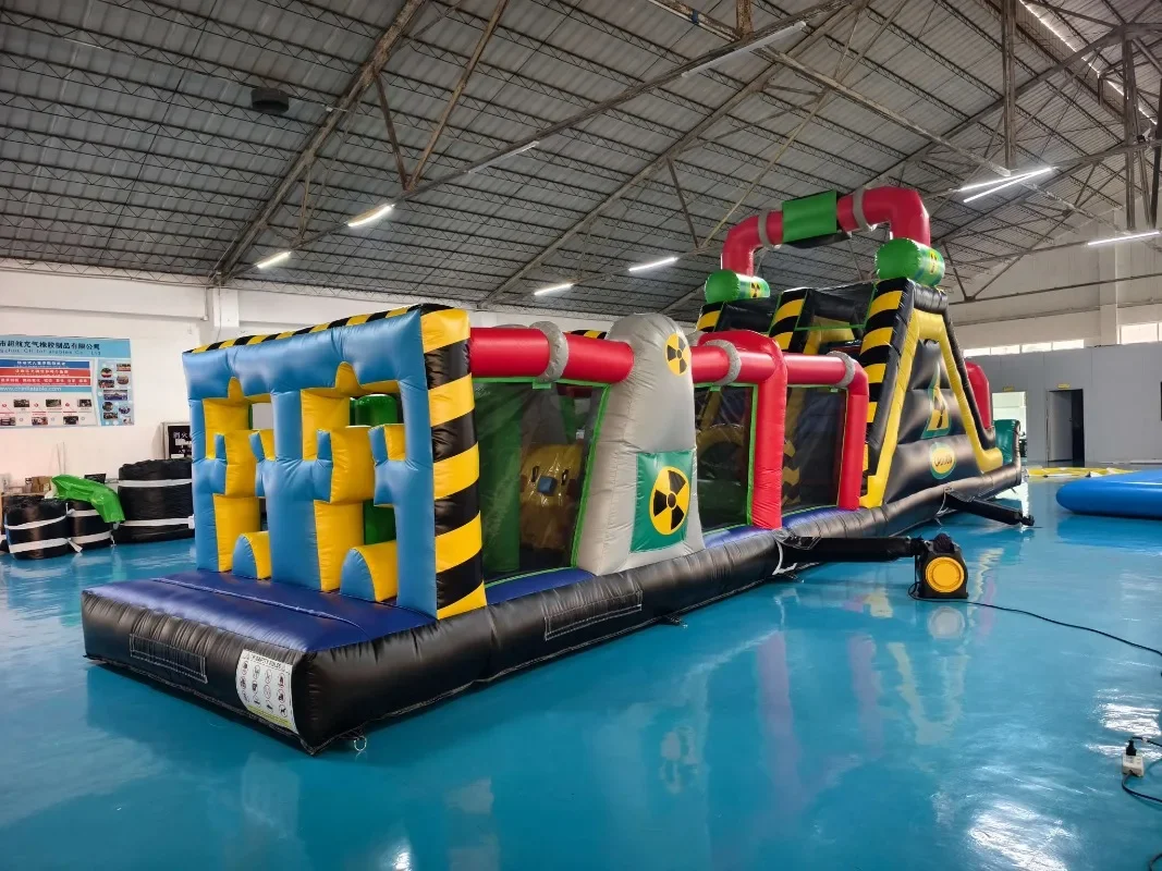 새로운 디자인 성인용 에어바운스 장애물 코스, 어린이용 에어바운스 놀이터, 상업용 바운스 하우스 장애물 코스, 에어 슬라이드