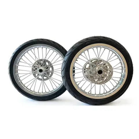 Light Bee On-Road Wheels 17 Inch Wheel Set With 70/90-17 & 90/80-17 Tires Sumoto Wheels Surron Lbx Dirt Ebike