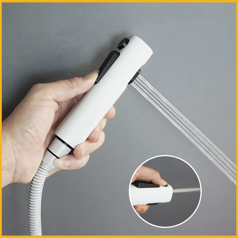 المرحاض الدوش بيديت رئيس يده رذاذ ل شطاف الصحية دش الحمام ABS G1/2 "صنبور بيديت التنظيف الذاتي الرش #5