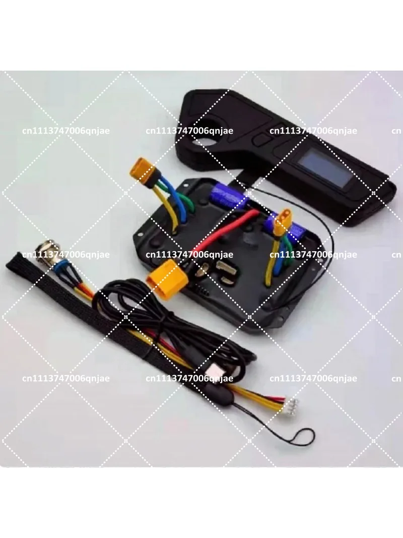 4 Wheel Drive ESC Wireless Remote Controller, Dual Drive Hub Motor Control Unit Compatible with 7S 10S Power Supply