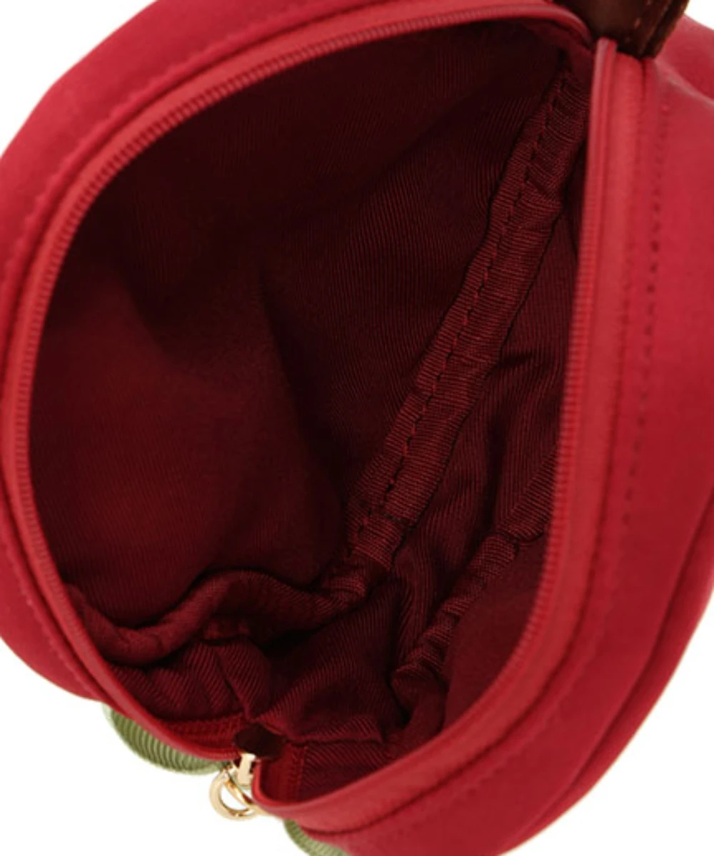 Japanese Style Christmas Cute Storage Clutch Red Apple Cosmetic Bags Sweet Girl Women's Makeup Small Bags