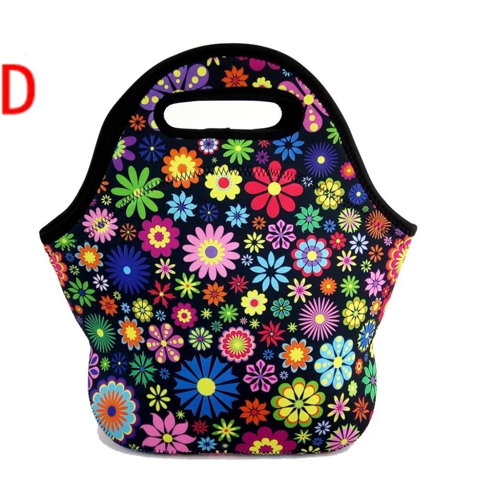 Bolsa térmica de neopreno para pícnic, bolso de mano para mujer, fiambrera térmica, resistente al agua, vajilla de PP para exteriores