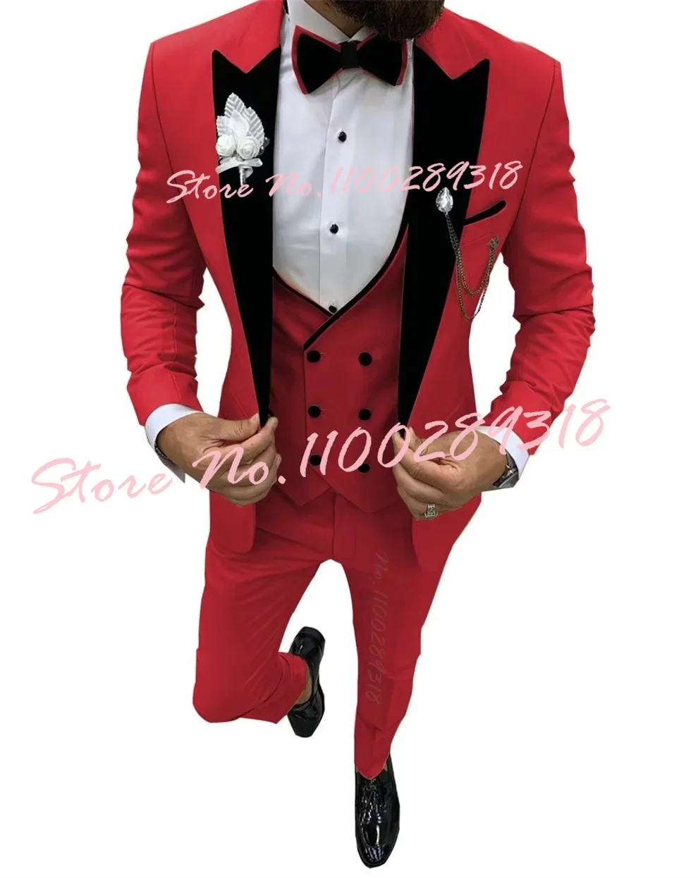 2024 New Design Men Suits Groom Wear Tuxedo Business Party Wedding Formal Causal Suit Terno Masculino 3 Pieces(Blazer+Vest+Pant)