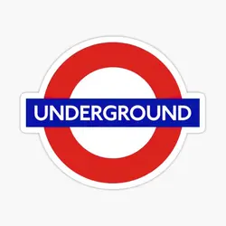 London Underground  5PCS Stickers for Cartoon Decorations Background Home Print Laptop Wall Anime Car Stickers Room Kid Decor