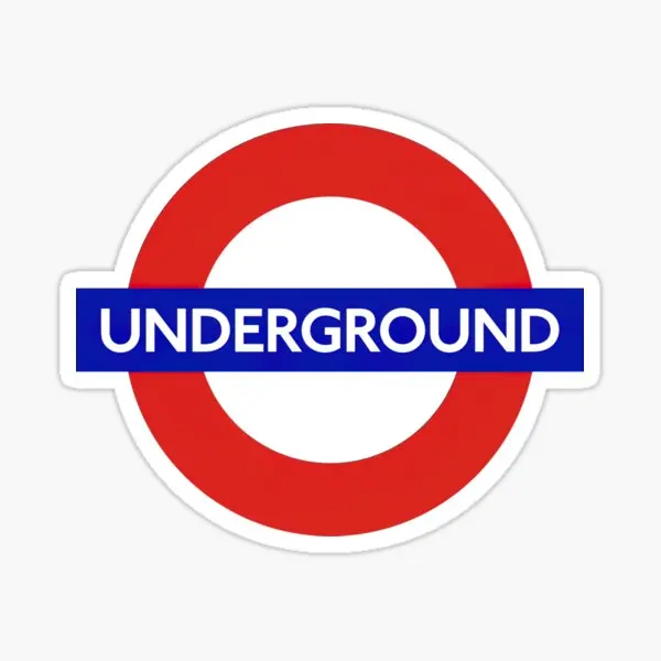 London Underground  5PCS Stickers for Cartoon Decorations Background Home Print Laptop Wall Anime Car Stickers Room Kid Decor