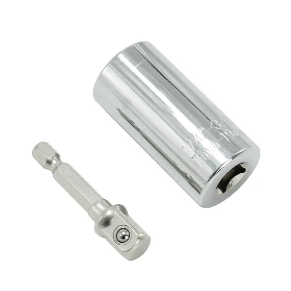 Universal Torque Wrench Power Drill Ratchet Bushing Spanner Key Magic Multi Hand Tools 7-19mm Head Set Socket Sleeve