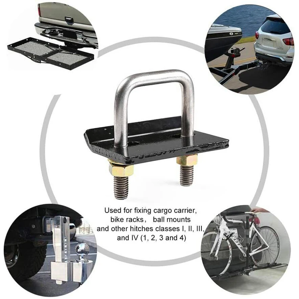 2 Inch Trailer Lock Down Hitch Heavy Duty Tightener Stabilizer Trailer Damper U-Bolt Hitch Tightener Trailer Couplings Parts