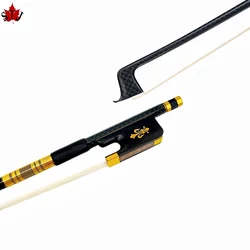 Best powerful New light  black Grid carbon Fiber plaid viola bow ,black/white Horsehair horsetail