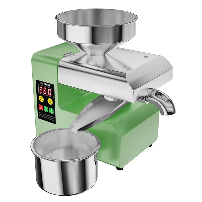 Nuevo Máquina automática de prensado de aceite, Extractor de aceite frío comercial para el hogar, prensador expulsor,