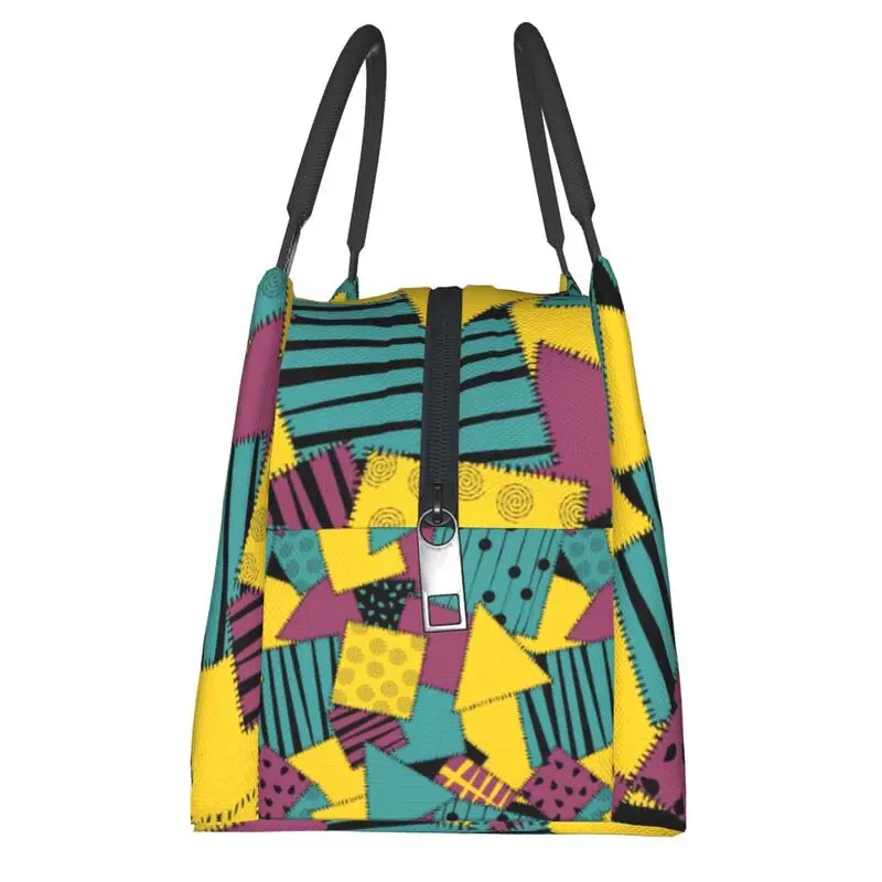 مخصص المرقعة دوول سالي معزول حقيبة الغداء نزهة تيم بيرتون عيد الميلاد الرعب مانعة للتسرب الحرارية برودة بينتو صندوق النساء #4