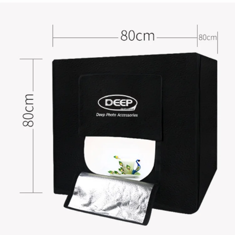 Deep Professional Photography Studio Set Led Light Box Photography 80cm Photo Studio Photo Box