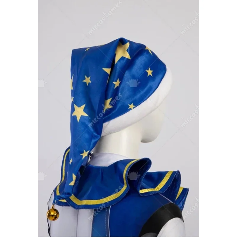 25COSMICCOSTUMES 여성 Moondrop 코스프레 의상 조커 코스프레 모자와 장갑이있는 탑과 바지