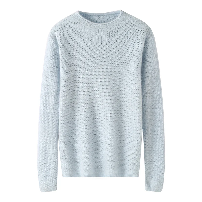 

Autumn And Winter Elegant 100% Mink Cashmere Sweater Pullover Women O-Neck Long Sleeve Knitwear Basic Clothing Tops