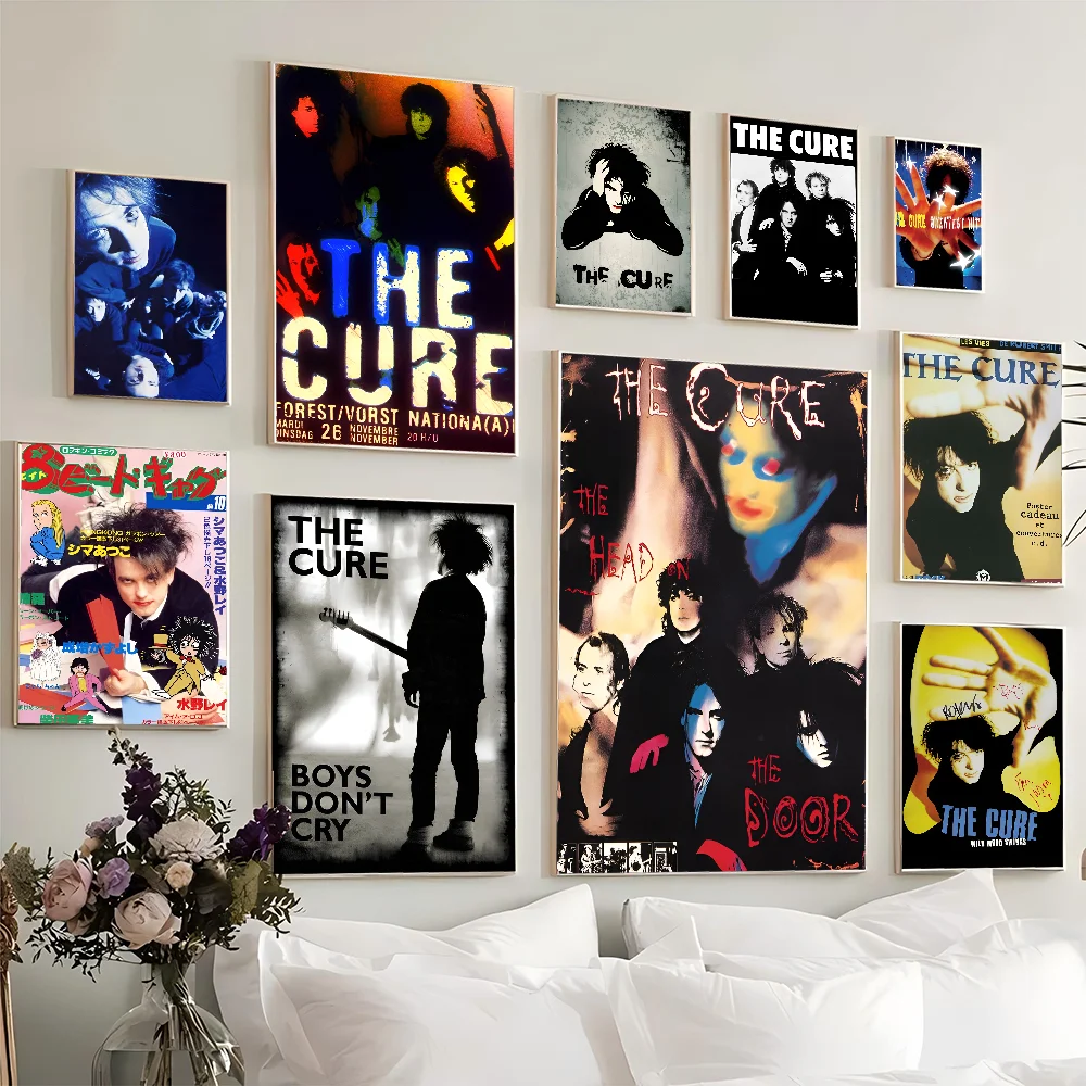 T-The C-Cure Self-adhesive Art Poster HD Quality Wall Art Retro Posters For Home Home Decor