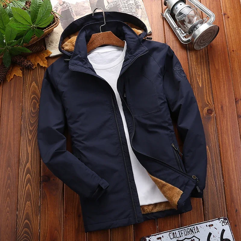 

Casacos De Inverno Masculino Oversize 5XL Comfortable Men Clothing With Hood Thickened Warm Wind-Resistant High Quality Parkas
