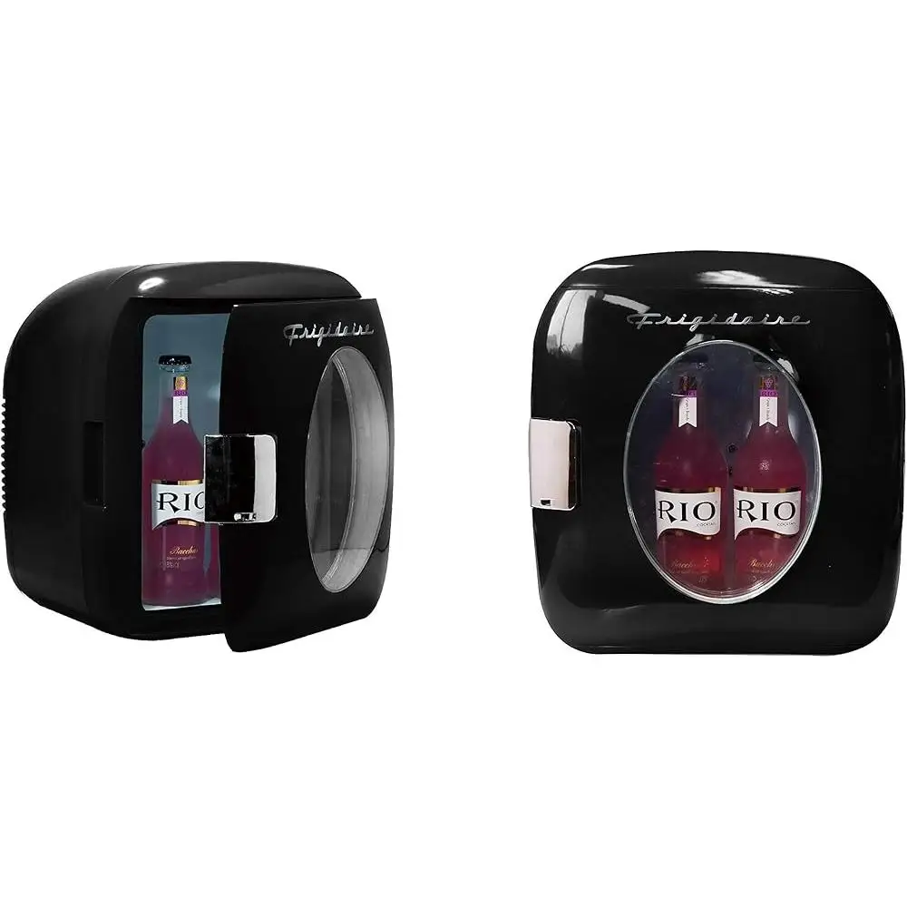 Компактный мини-холодильник в стиле ретро, 9 л, портативный холодильник для напитков, ухода за кожей, путешествия, офис, общежитие, термоэлектрический, с электрическим охлаждением