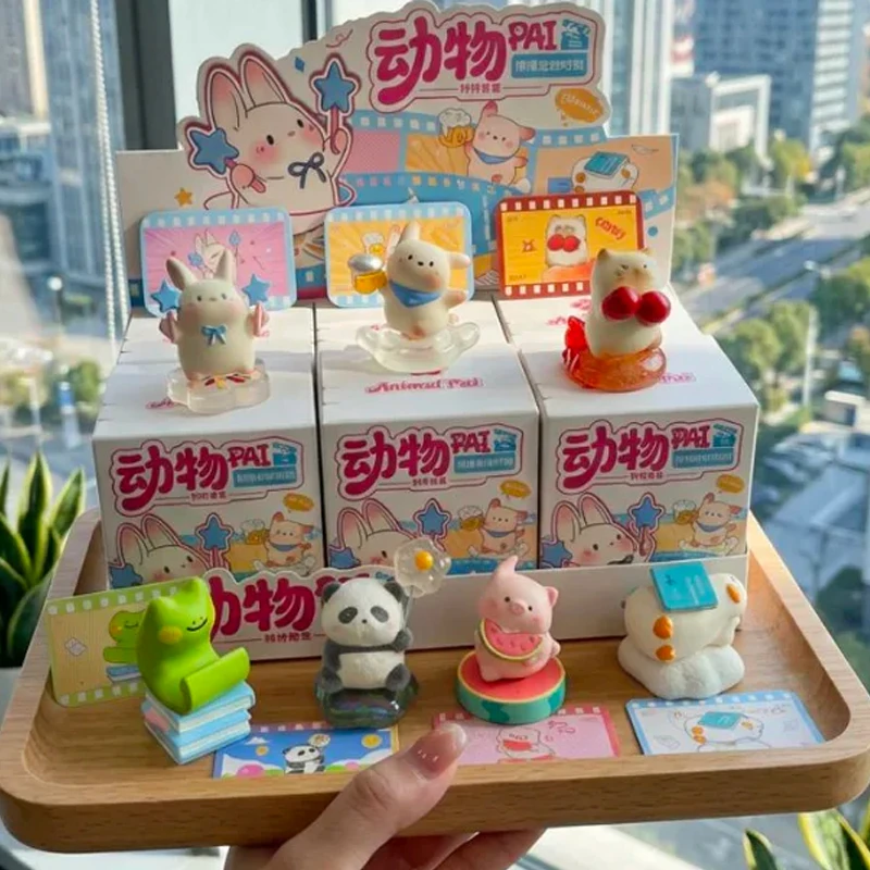 Animal Pai Emotion Freeze-Frame Moment Series Rotate Blind Box Multiple Styles Home Ornaments Toy Mystery Box Surprise Fun Gifts