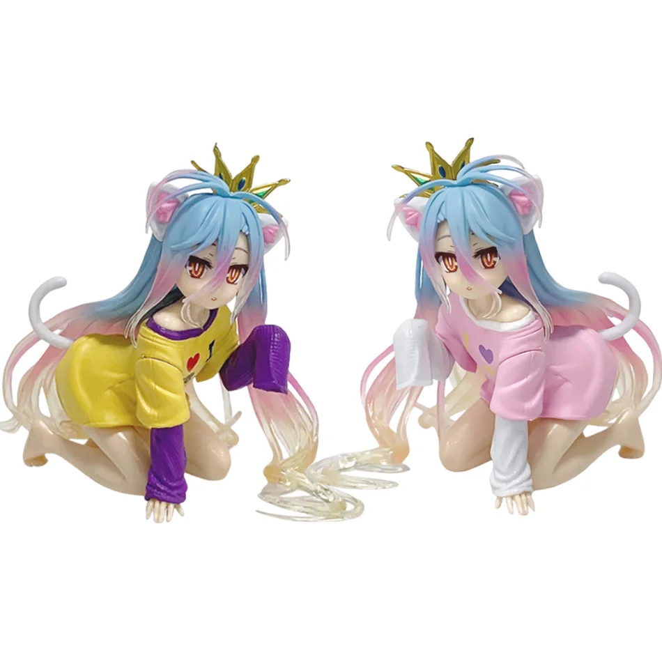 Anime TAiTO GEEN SPEL GEEN LEVEN Shiro PVC Figuren Desktop Leuke Ornamenten Collectie Modellen Speelgoed Kinderen Kerstvakantie Cadeau Op Voorraad
