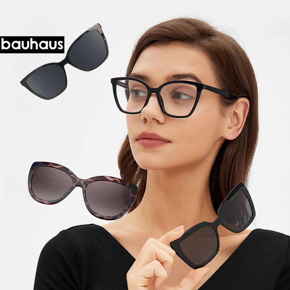 

Z4076 Magnetic nearsighted women's sunglasses with three different styles, polarized sunglasses