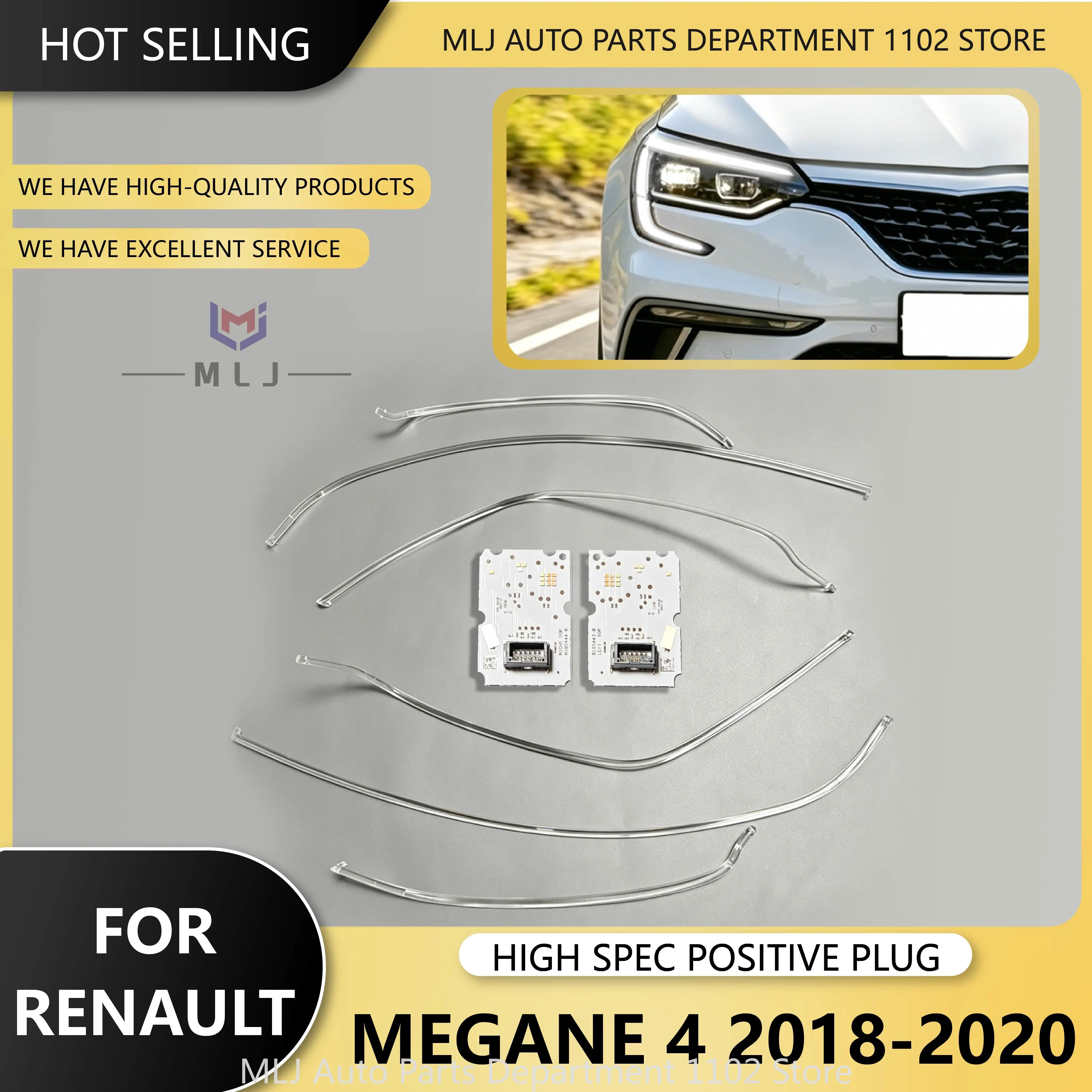 drl-白色光源チップ-ルノー-mk4-メガーヌ-rs-iv-2018-2020-ハイスペック-drl-チューブバーライトガイドストリップ-b105444-b-b105443-b