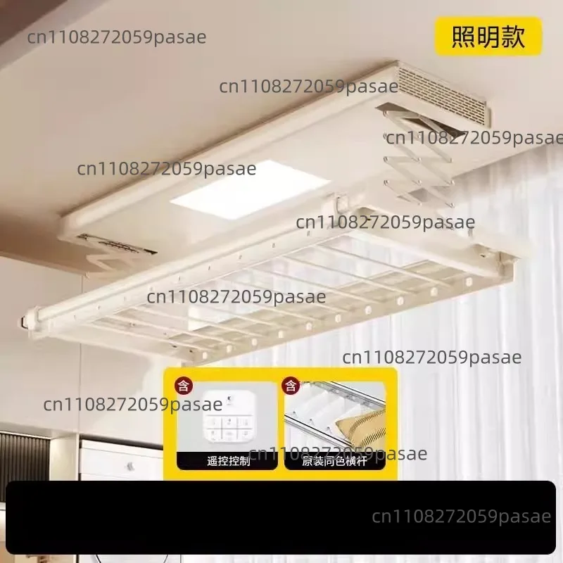 Electric drying rack Intelligent remote control Home balcony Lifting voice control Retractable cooling drying rack