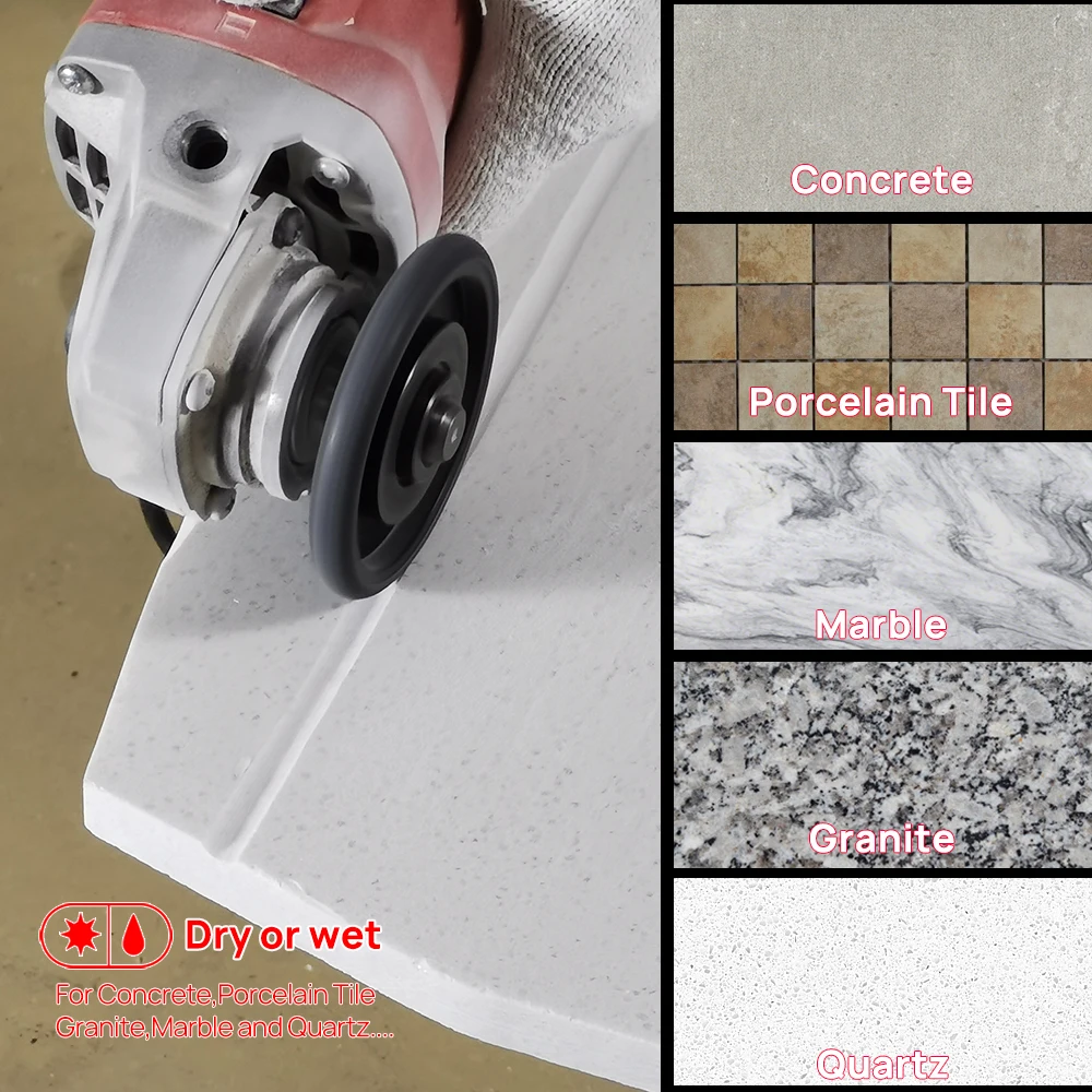 DT-DIATOOL 1pc Dia 75MM Diamond Grinding Wheel Convex Sanding Disc Marble Granite Concrete Stone Profile Grinding Disc Grit 60