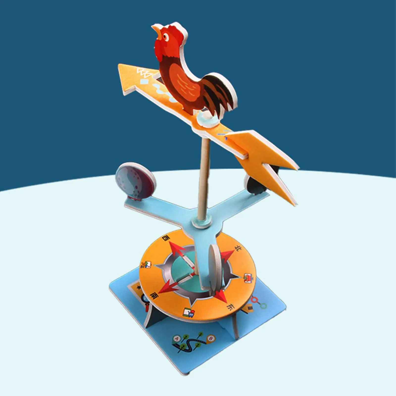 Children's Party Favor: DIY Weather Vane with Rooster for Weather Direction Fun