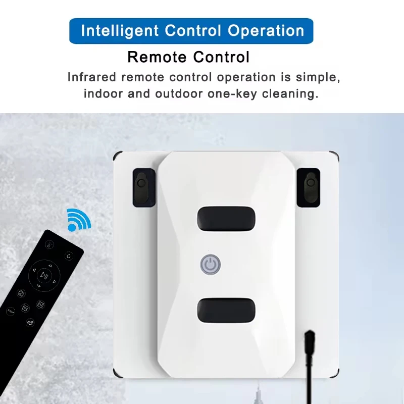 Purerobo W-S3S Robot Window Cleaner Smart APP& Remote Control Manual Automatic Bilateral Water Spray Vacuum Window Cleaner Robot