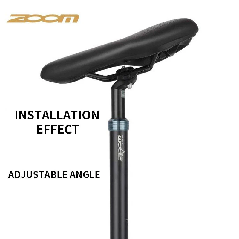 ZOOM Bicycle Shock Absorber Seatpost 350ｍｍ*27.2/28.6/30.0/30.4/30.9/31.6/33.9ｍｍ MTB Bike Anti-Shock Spring Seat Tube Accessories